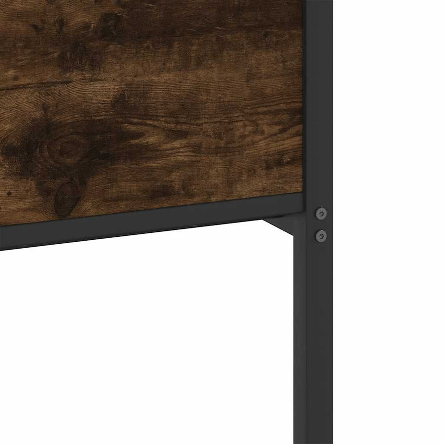 Bedframe zonder matras hout gerookt eikenkleurig 120x200 cm