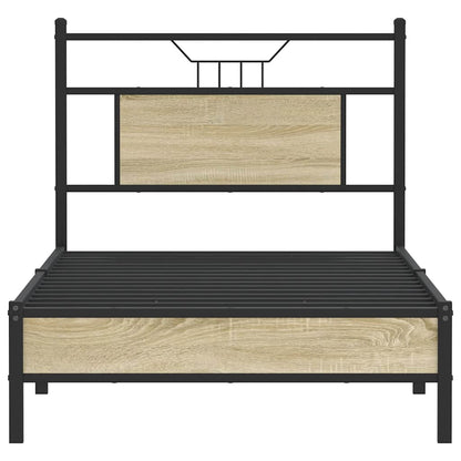 Bedframe zonder matras hout sonoma eikenkleurig 90x190 cm