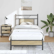 Bedframe 90x190 cm hout sonoma eiken