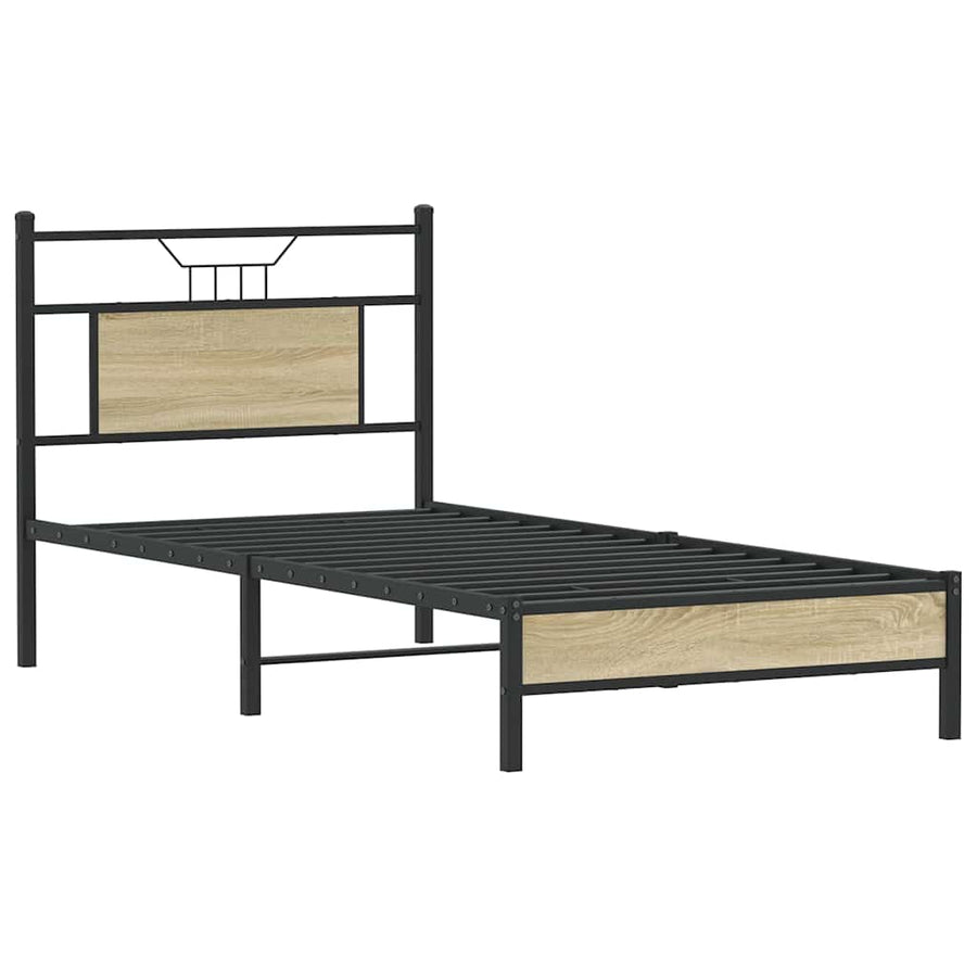 Bedframe zonder matras hout sonoma eikenkleurig 90x200 cm