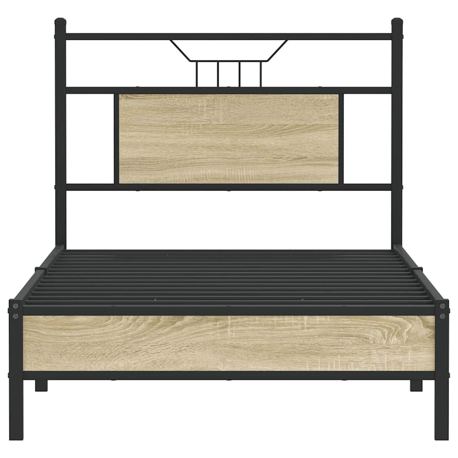 Bedframe zonder matras hout sonoma eikenkleurig 90x200 cm