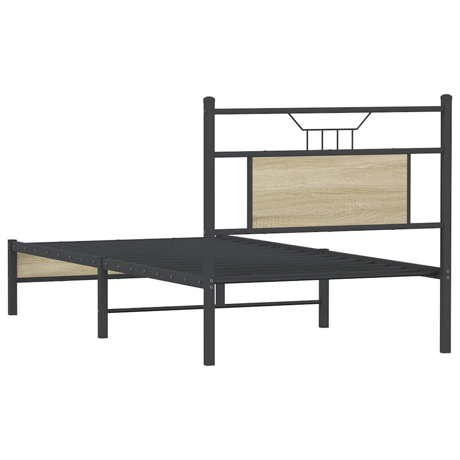 Bedframe zonder matras hout sonoma eikenkleurig 90x200 cm