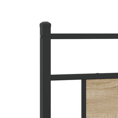 Bedframe zonder matras 107x203cm spaanplaat sonoma eikenkleurig