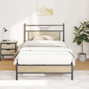 Bedframe 107x203 cm spaanplaat sonoma eiken