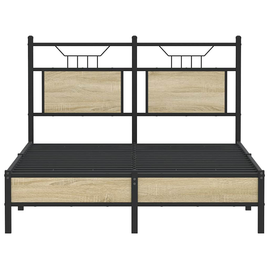 Bedframe zonder matras hout sonoma eikenkleurig 120x190 cm