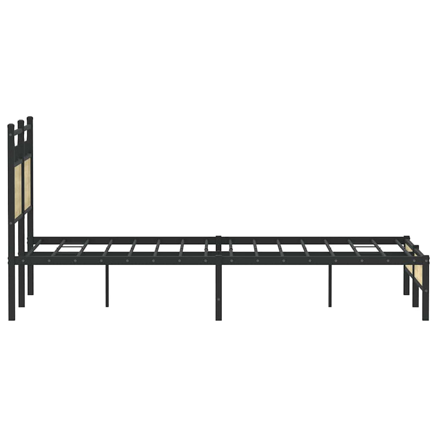 Bedframe zonder matras hout sonoma eikenkleurig 120x190 cm