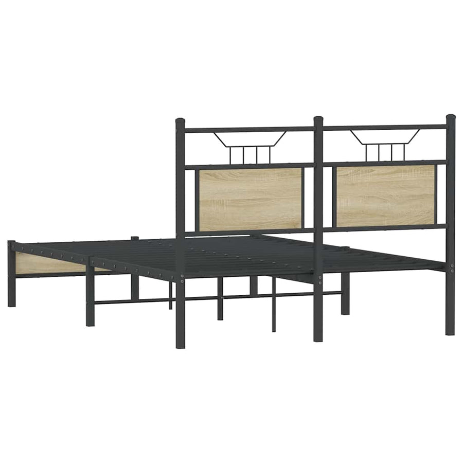 Bedframe zonder matras hout sonoma eikenkleurig 120x190 cm