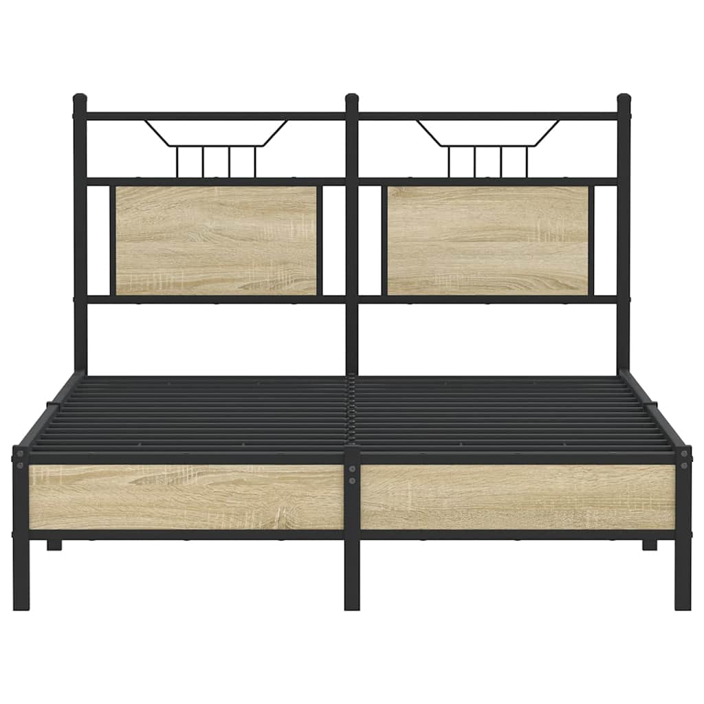 Bedframe zonder matras hout sonoma eikenkleurig 120x200 cm