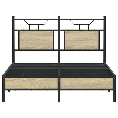 Bedframe zonder matras hout sonoma eikenkleurig 120x200 cm