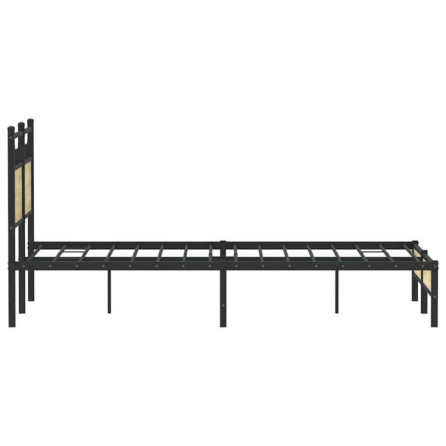 Bedframe zonder matras hout sonoma eikenkleurig 120x200 cm