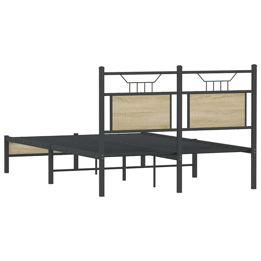 Bedframe zonder matras hout sonoma eikenkleurig 120x200 cm