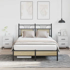 Bed frame without mattress wood Sonoma oak colored 120x200 cm