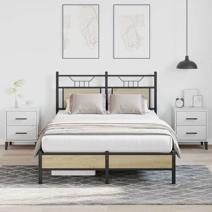 Bedframe zonder matras hout sonoma eikenkleurig 120x200 cm