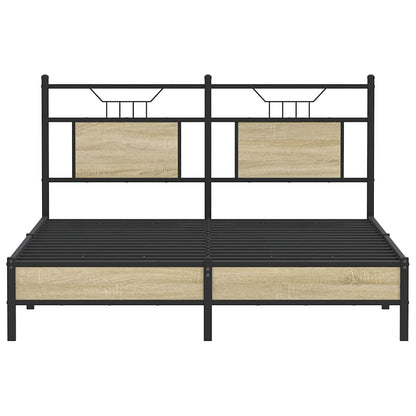 Bedframe zonder matras hout sonoma eikenkleurig 140x190 cm