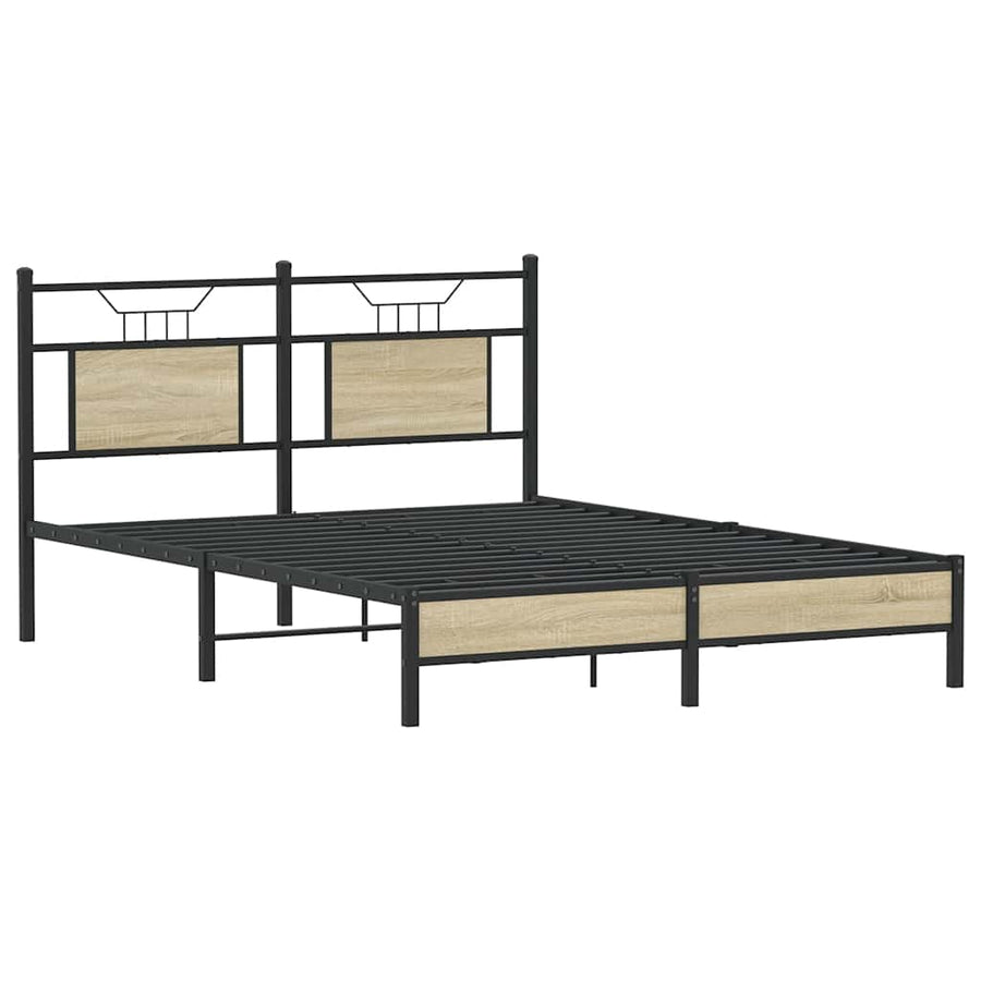 Bedframe zonder matras hout sonoma eikenkleurig 140x200 cm