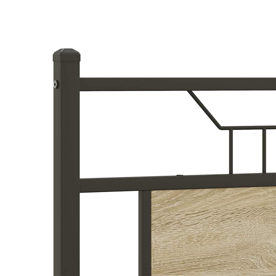 Bedframe zonder matras hout sonoma eikenkleurig 140x200 cm