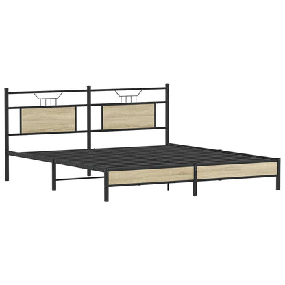 Bedframe zonder matras hout sonoma eikenkleurig 160x200 cm