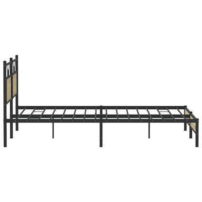 Bedframe zonder matras hout sonoma eikenkleurig 183x203 cm
