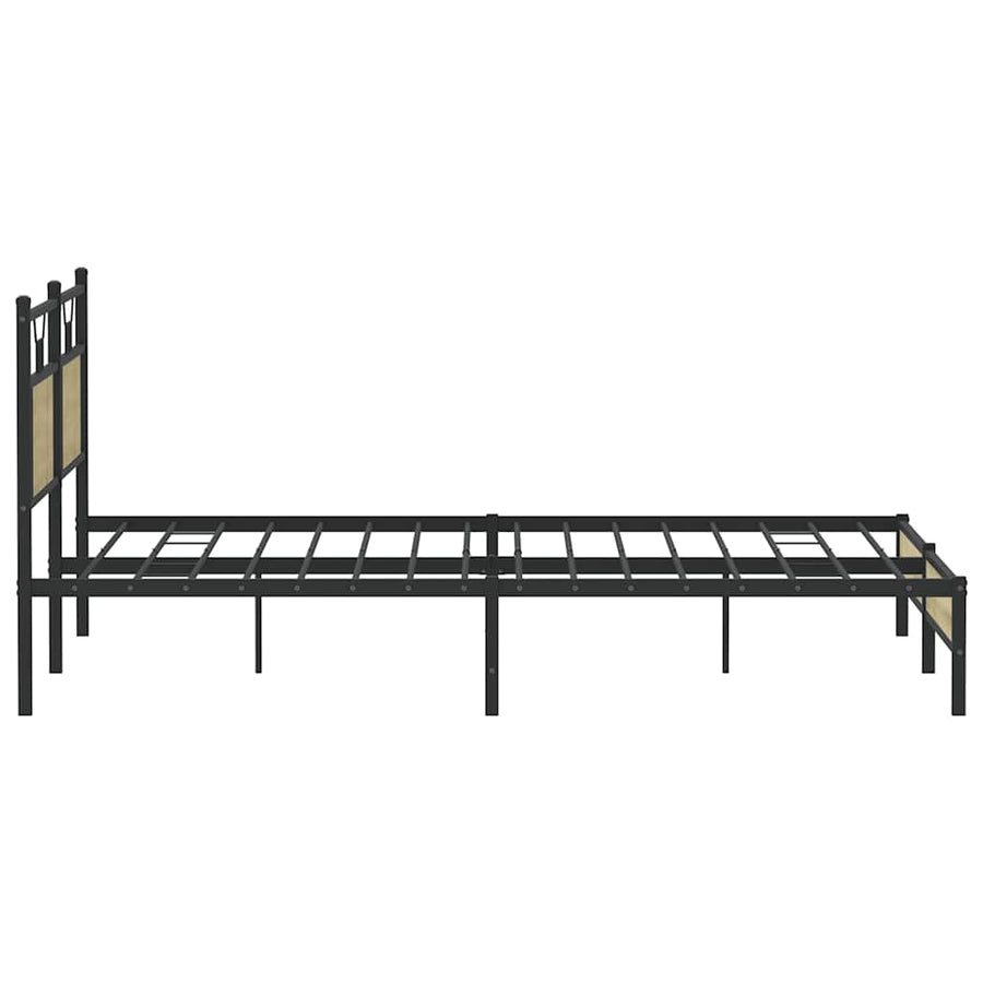 Bedframe zonder matras hout sonoma eikenkleurig 183x203 cm