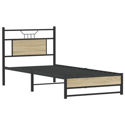 Bedframe zonder matras hout sonoma eikenkleurig 80x200 cm
