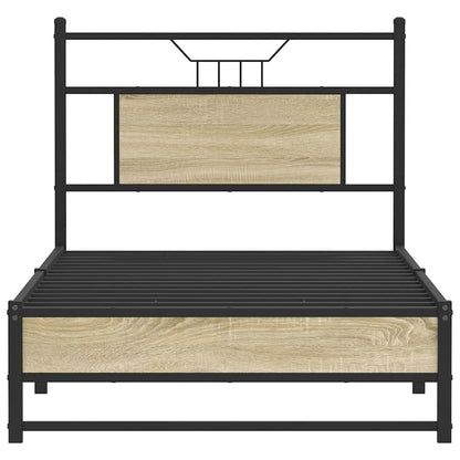 Bedframe zonder matras hout sonoma eikenkleurig 80x200 cm