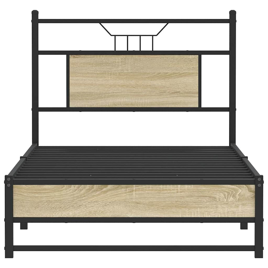 Bedframe zonder matras hout sonoma eikenkleurig 80x200 cm