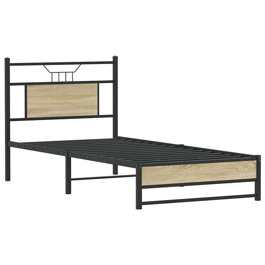 Bedframe zonder matras hout sonoma eikenkleurig 90x190 cm