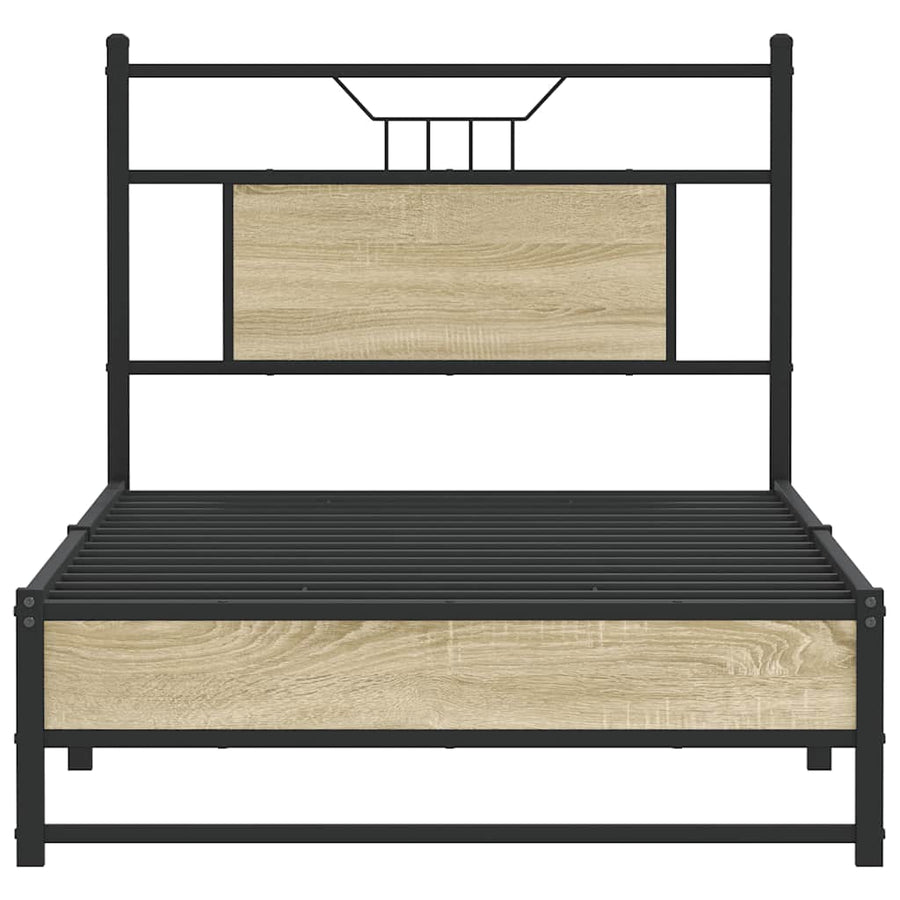 Bedframe zonder matras hout sonoma eikenkleurig 90x190 cm