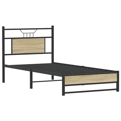 Bedframe zonder matras hout sonoma eikenkleurig 90x200 cm
