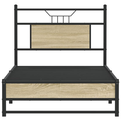 Bedframe zonder matras hout sonoma eikenkleurig 90x200 cm