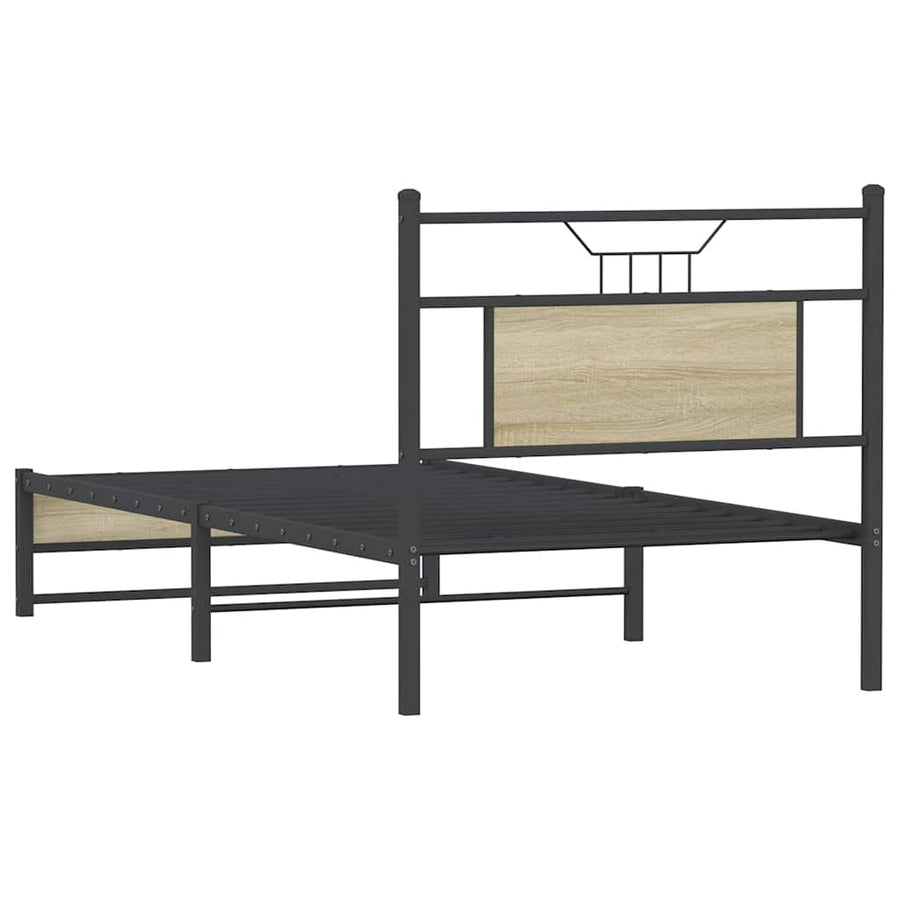 Bedframe zonder matras hout sonoma eikenkleurig 90x200 cm