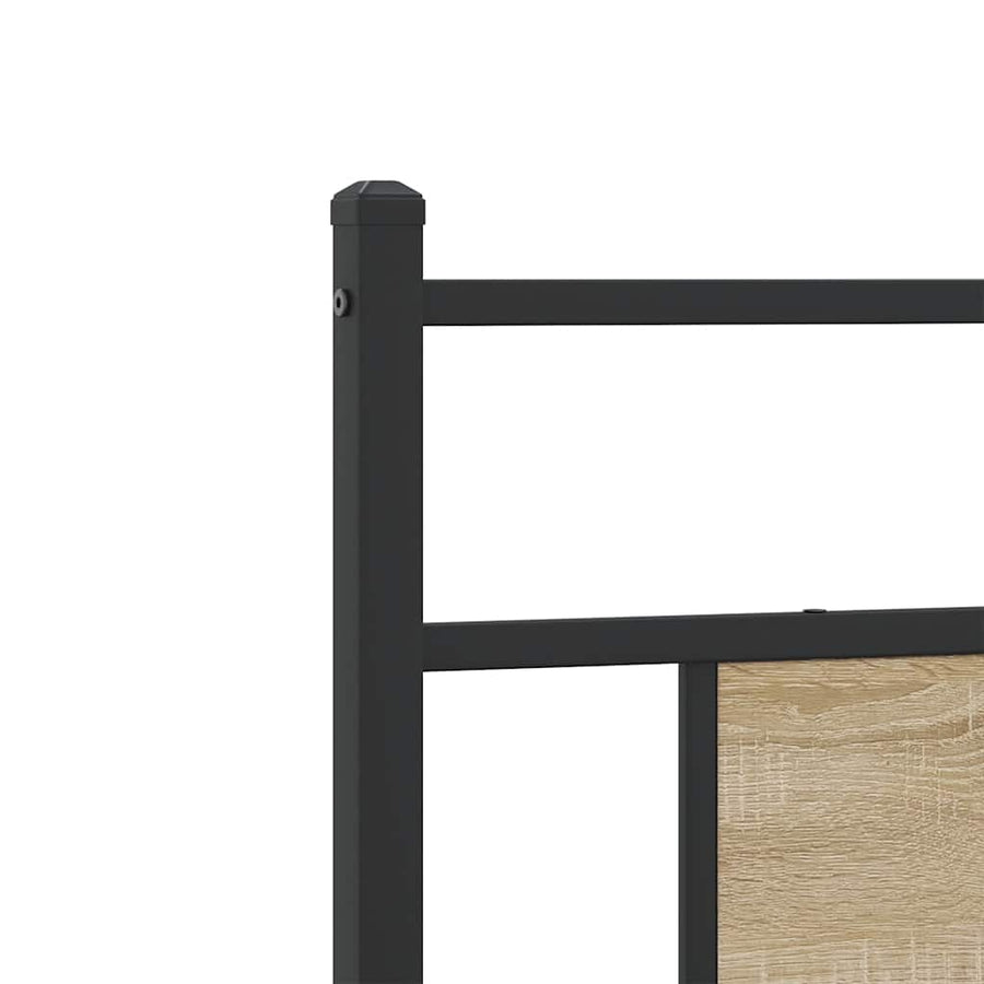 Bedframe zonder matras hout sonoma eikenkleurig 100x200 cm