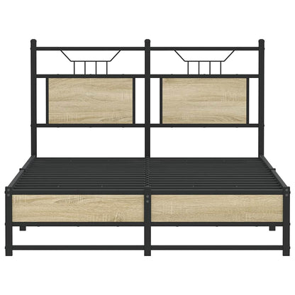 Bedframe zonder matras hout sonoma eikenkleurig 120x190 cm