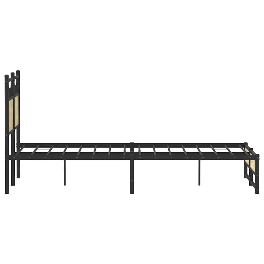 Bedframe zonder matras hout sonoma eikenkleurig 120x190 cm