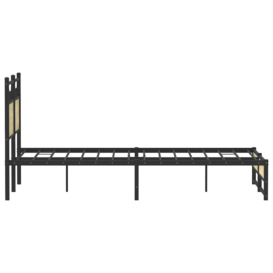 Bedframe zonder matras hout sonoma eikenkleurig 120x190 cm
