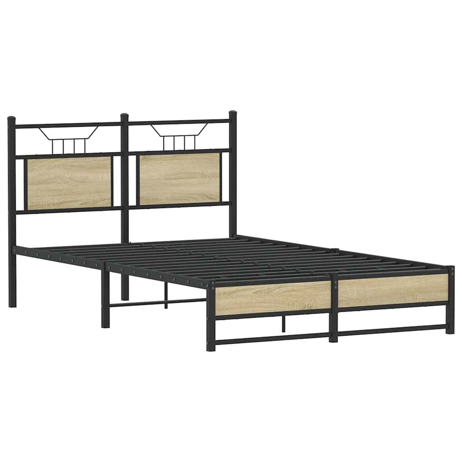 Bedframe zonder matras hout sonoma eikenkleurig 120x200 cm