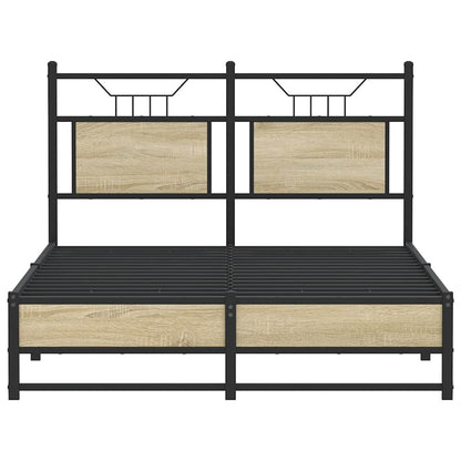 Bedframe zonder matras hout sonoma eikenkleurig 120x200 cm
