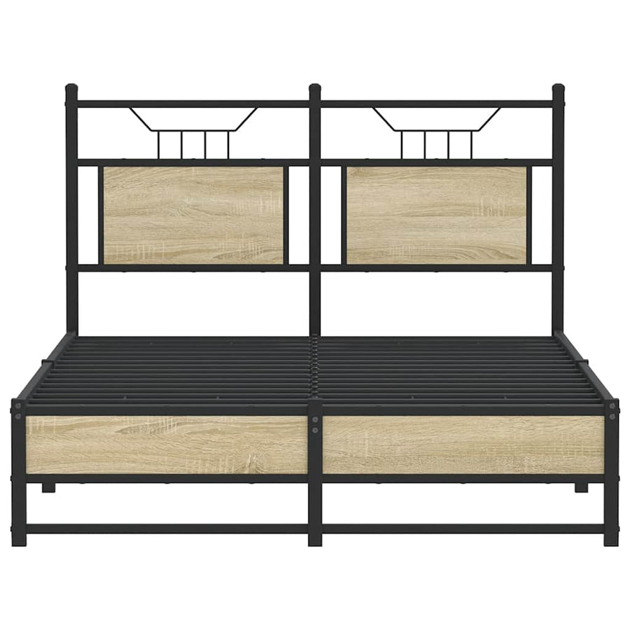 Bedframe zonder matras hout sonoma eikenkleurig 120x200 cm