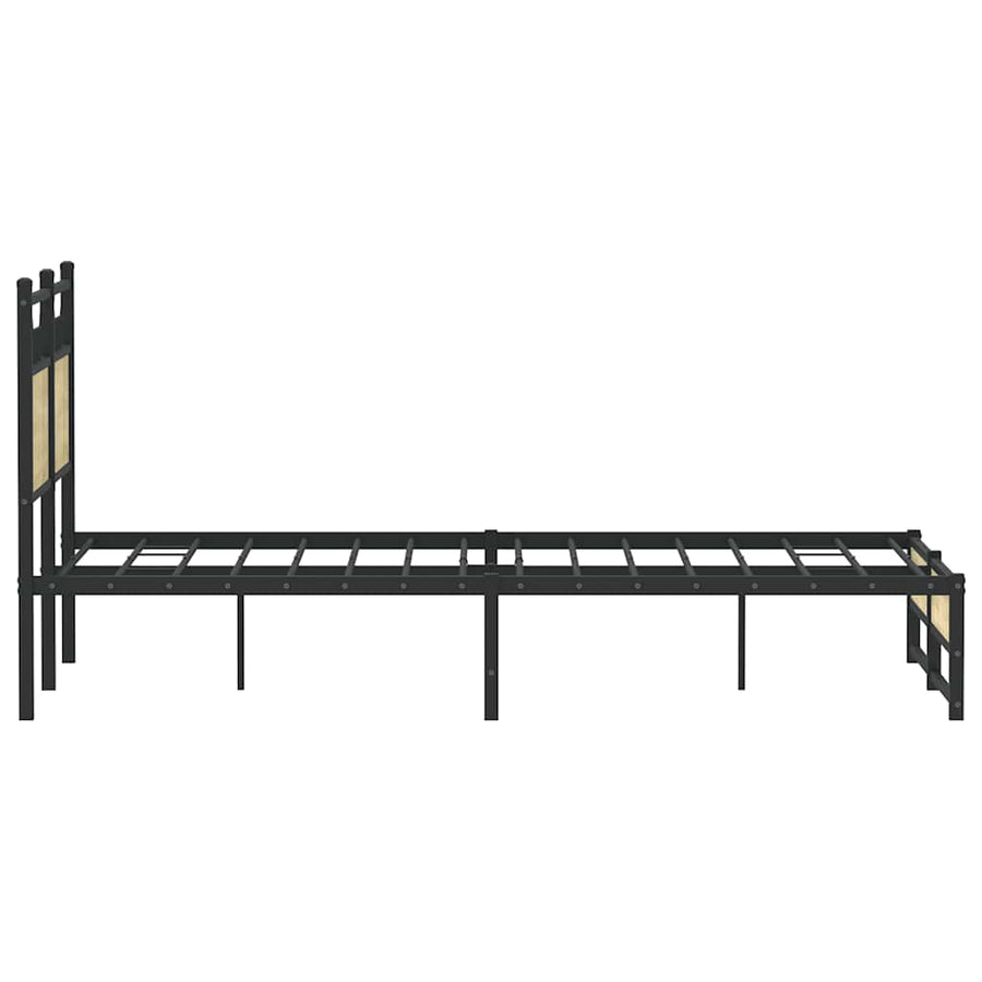 Bedframe zonder matras hout sonoma eikenkleurig 120x200 cm