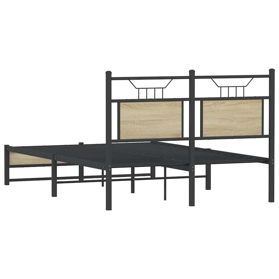 Bedframe zonder matras hout sonoma eikenkleurig 120x200 cm