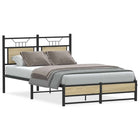 Bedframe 120x200 cm hout sonoma eikenkleurig