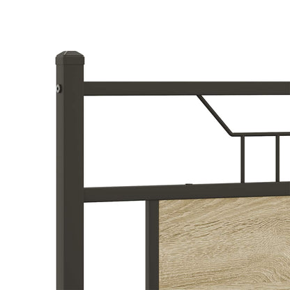 Bedframe zonder matras hout sonoma eikenkleurig 140x190 cm