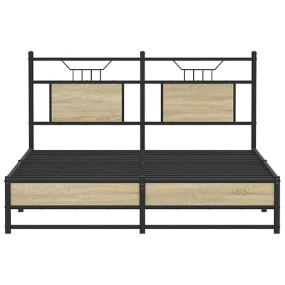 Bedframe zonder matras hout sonoma eikenkleurig 140x200 cm