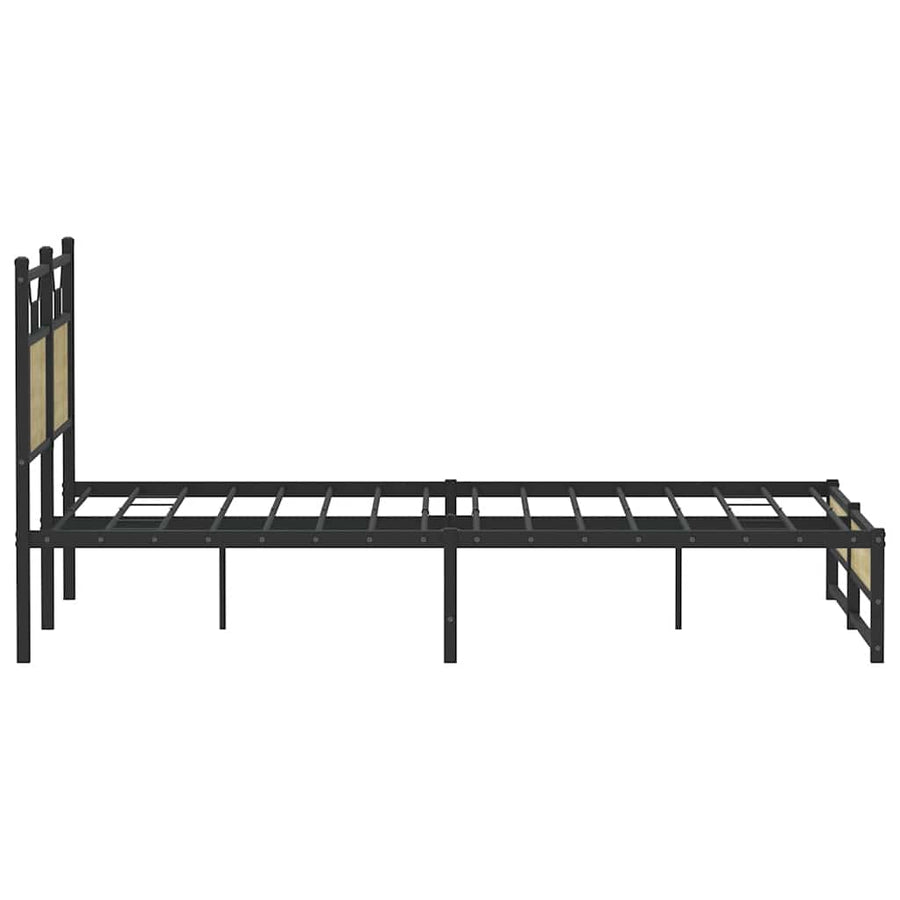 Bedframe zonder matras hout sonoma eikenkleurig 140x200 cm