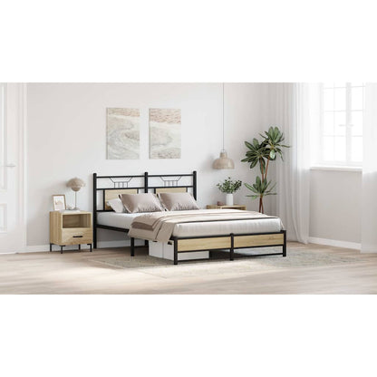 Bedframe zonder matras hout sonoma eikenkleurig 150x200 cm