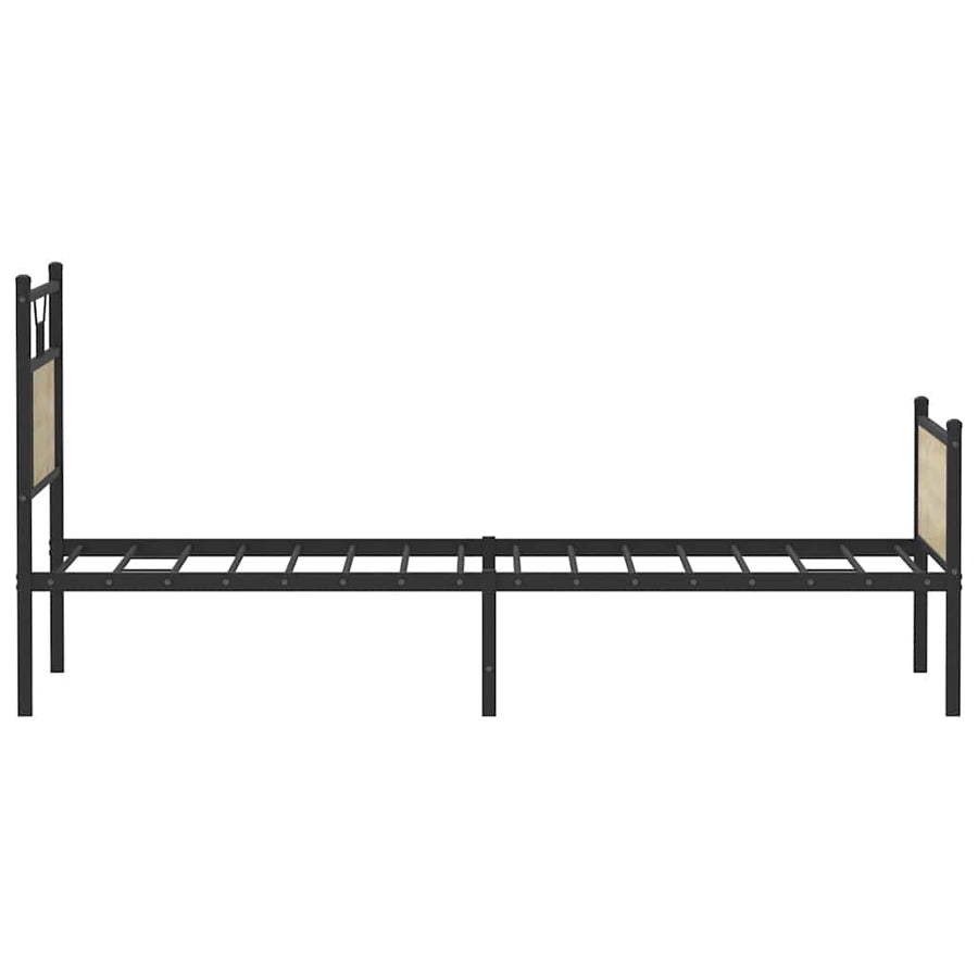Bedframe zonder matras hout sonoma eikenkleurig 75x190 cm