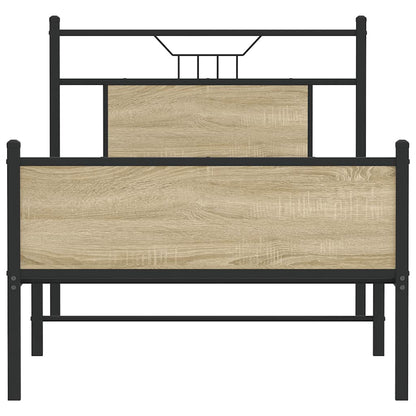 Bedframe zonder matras hout sonoma eikenkleurig 80x200 cm