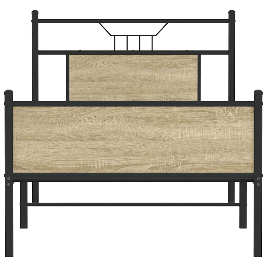 Bedframe zonder matras hout sonoma eikenkleurig 80x200 cm