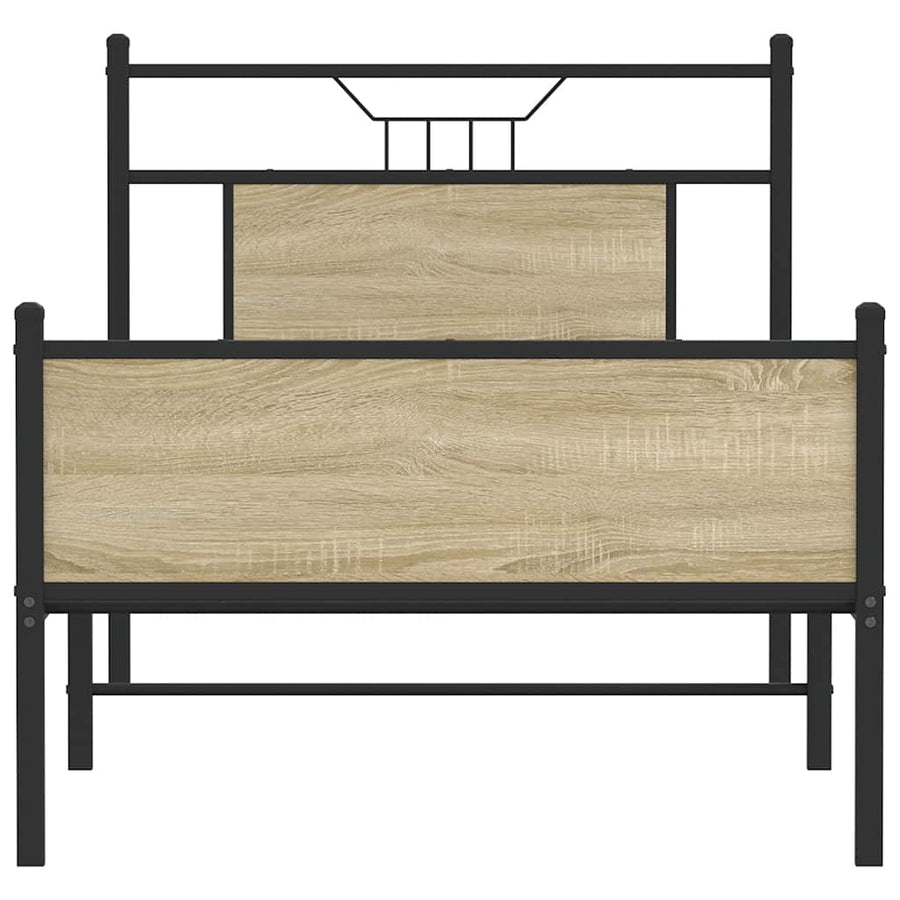 Bedframe zonder matras hout sonoma eikenkleurig 90x190 cm