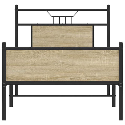 Bedframe zonder matras hout sonoma eikenkleurig 90x200 cm